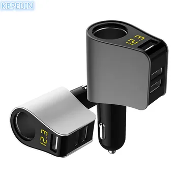 

USB Car Charger Car styling Power Connector LED Voltage detection for Lada kalina granta priora niva largus samara accessories