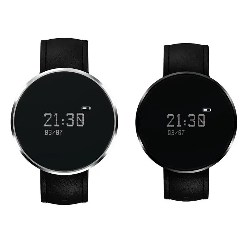 

Bluetooth4.0 OLED Touch Screen Leather Belt Android iOS Smart Watch