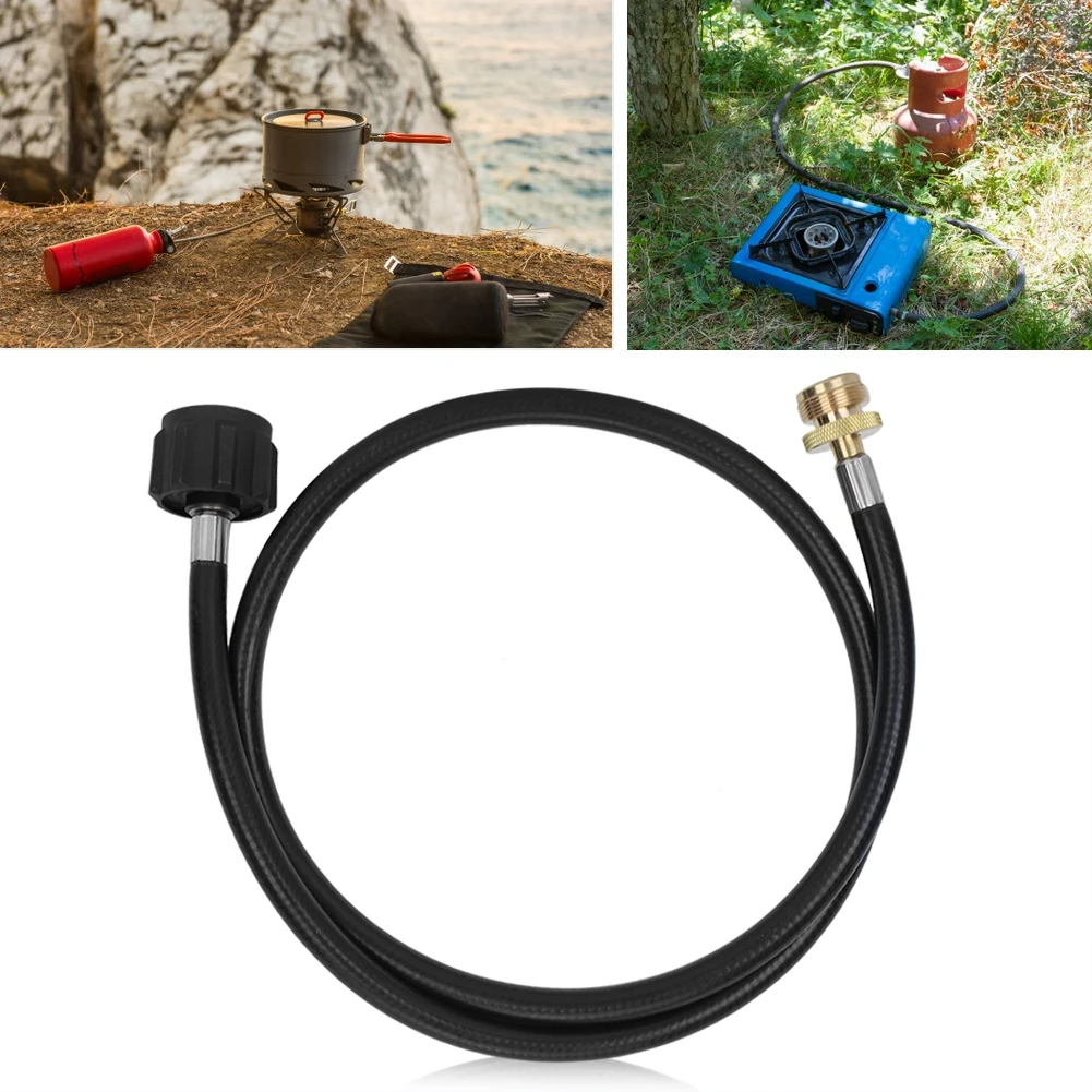 

1.2m Hose Propane Gas Hose Tank Adapter Converter Pipe for Camping Stove BBQ Grill For Outdoor Heaters