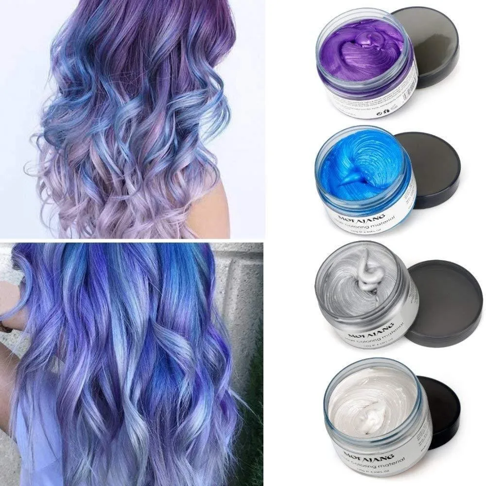 Mofajang Hair Color Wax Hair Dye One Time Hair Wax Natural Hairs
