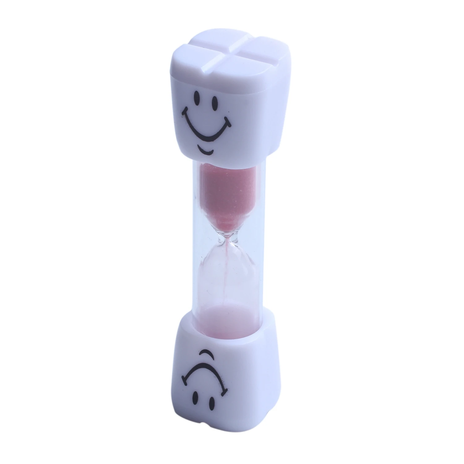 

Hot-2 Minute Hourglass Kids Brush teeth Timer Smile Sand Egg Timer 2 Minutes Sandglass Timer red