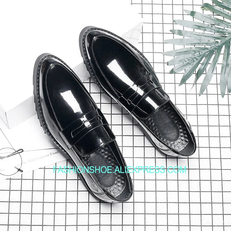 

British Style Formal Business Shoes for men Slip on Driving Loafers Man Wedding Party Shoes