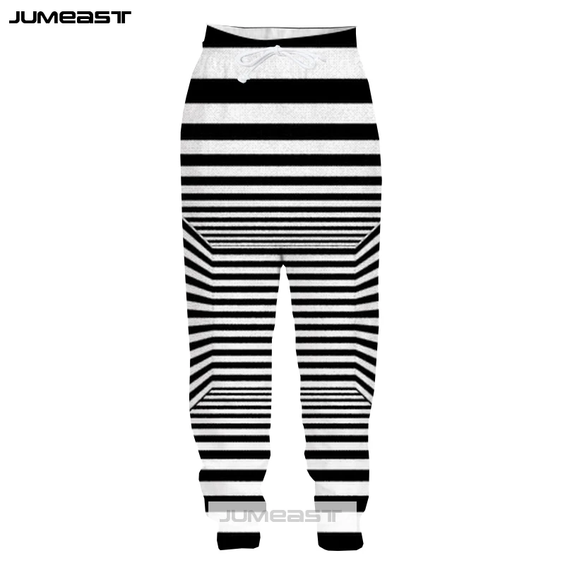Jumeast Новое поступление 3D принт Вертиго дизайн мужские/женские брюки