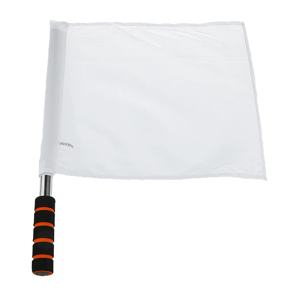 

Referee Soccer Hocky Lineman Track And Field Flag Competition Flag White 37*32.7cm