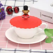 1 шт Силиконовая крышка для чашки многоразовые пылезащитные крышки для чаши герметичные крышки для чашек милые фрукты животные кружки Крышка гаджеты