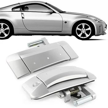 

1Pair Front Left & Right Outside Outer Silver Door Handle For Nissan 350Z 2003 2004 2005 2006 2007 2008 2009 Left Driver Only