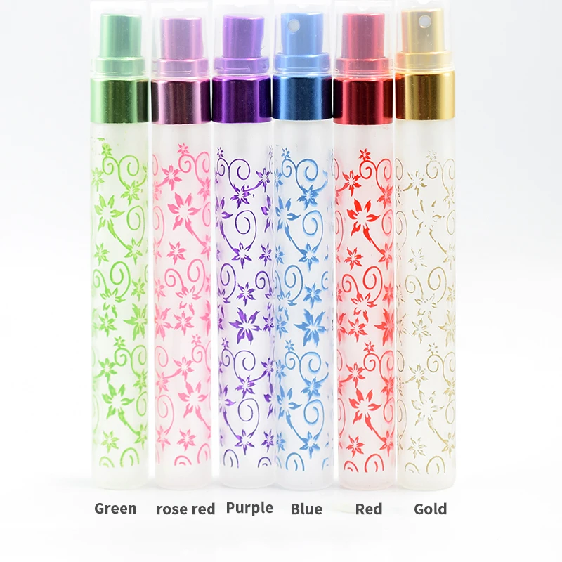 

10ml Fragrance Fine Mist Spray Atomizer Glass Frost Spray Refillable Travel perfume bottle