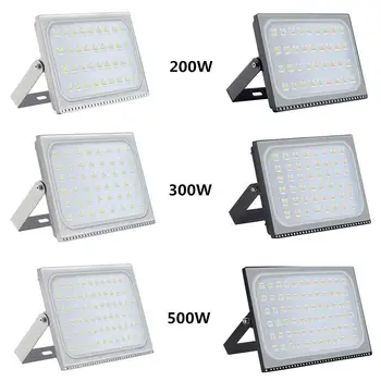 

200W 300W 500W Ultrathin LED Flood Light 110V LED Spotlight Outdoor IP65 Waterproof Floodlight Home Garden Square Lighting