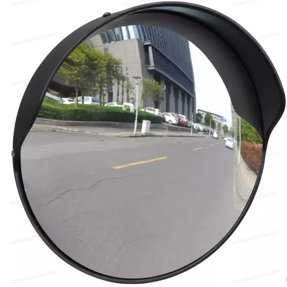 

Vidaxl Convex Traffic Mirror PC Plastic Black 30 Cm Outdoor Traffic Convex Mirror Prevent Unexpected Accidents Traffic Mirror