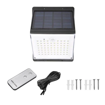 

CLAITE PIR Motion Sensor Lamp 10W Separable 88 LED Solar Light Wall Lamp Rechargeable Waterproof Garden Yard Outdoor Lamp NEW
