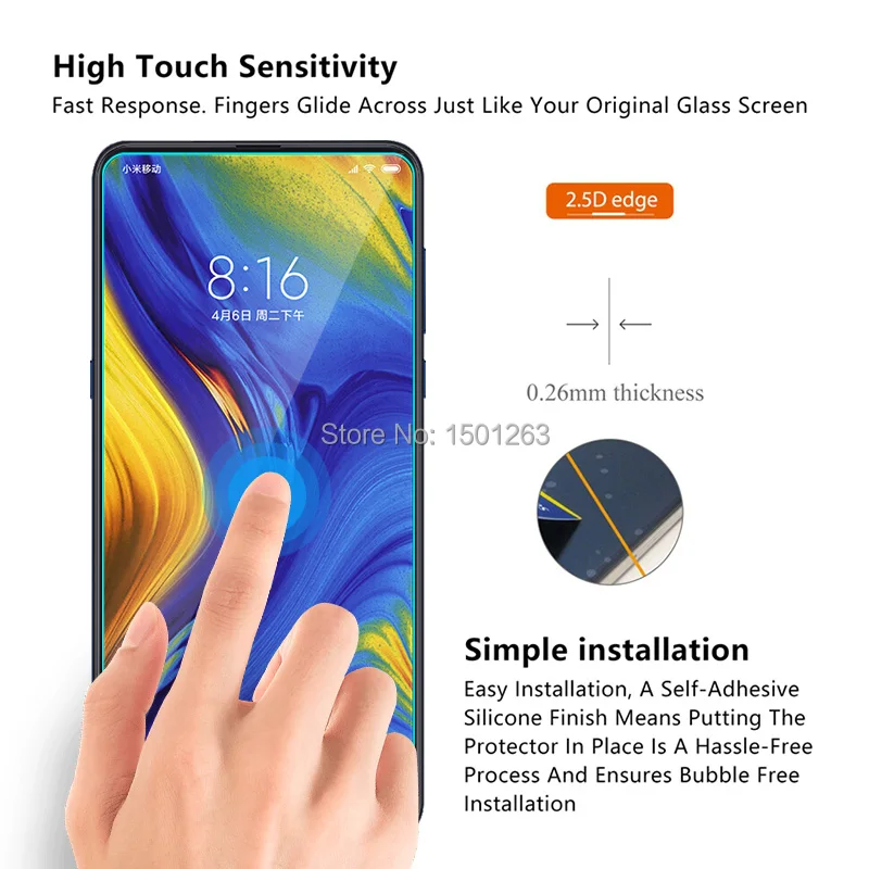 2 шт. закаленное Стекло для Xiaomi mi x 3 6 39 &quotЭкран протектор x3 чехол из закаленного