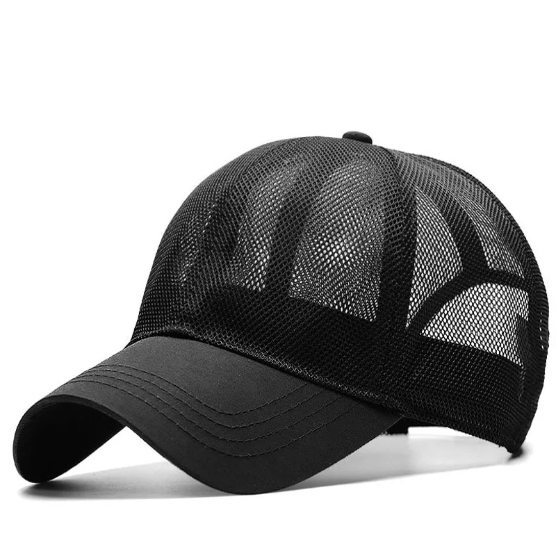 Baseball Caps Dad Outdoors Fishing Sun Cap Adult Sports Lady Summer Mesh Baseball Caps Man Big Size Snapback 55-60cm 60-65cm