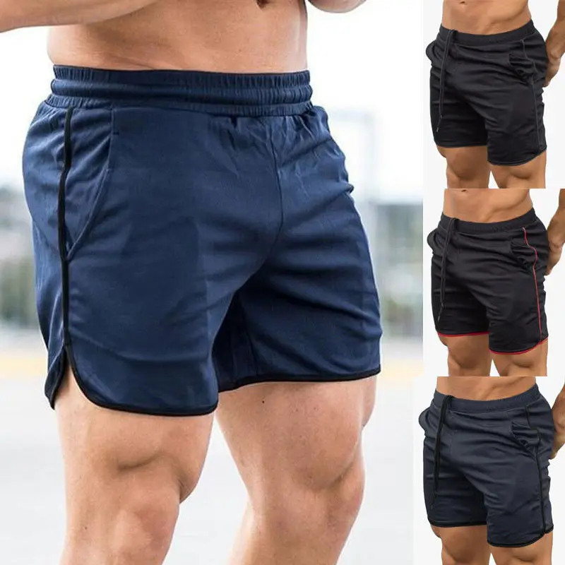 Pantalones cortos de entrenamiento de gimnasia para hombre, deportiva informal, pantalón corto para correr|Pantalones cortos para correr| - AliExpress