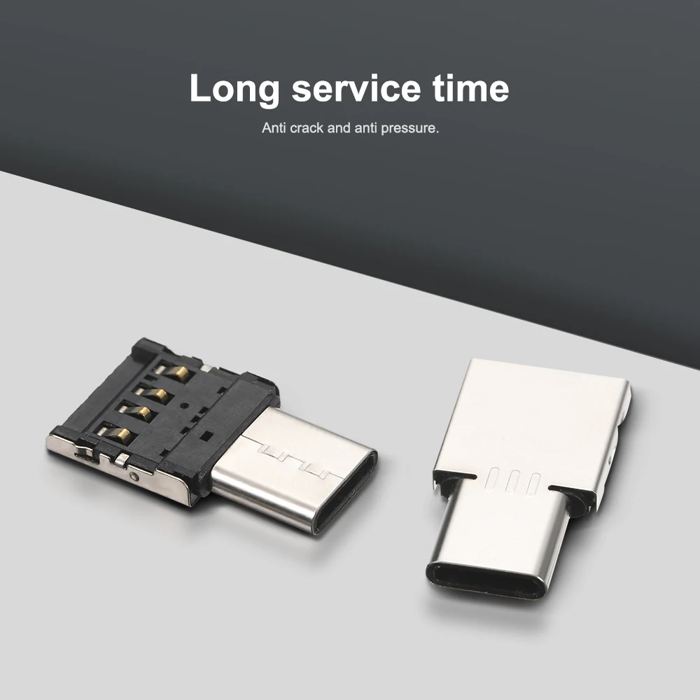 Мини Micro адаптер типа OTG C Male к USB Female конвертер передачи данных для Android