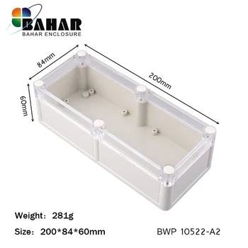 

Bahar Waterproof electronics plastic ABS IP68 4 pieces enclosure from Bahar Enclosure 200*84*60 mm BWP 10522-A2
