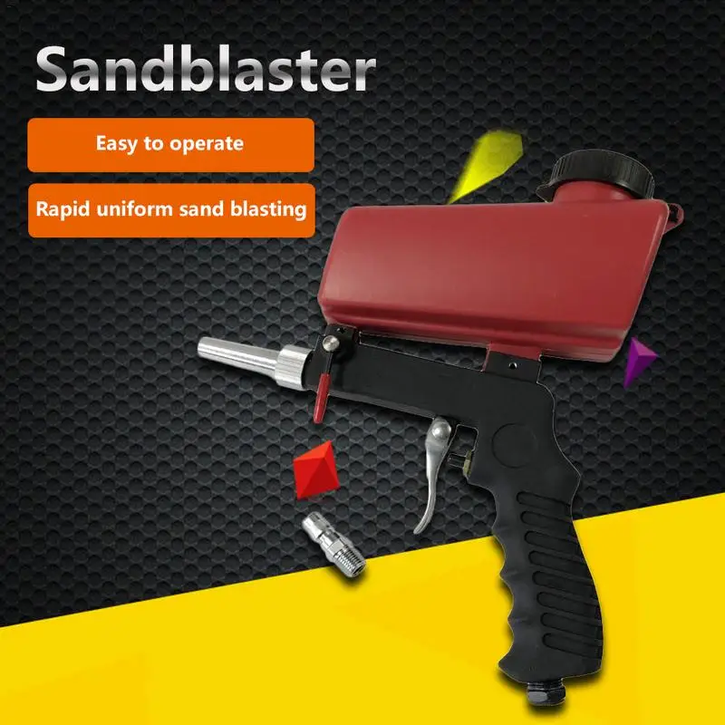 

Portable Gravity Sandblasting Gun Rust Blasting Device Small Sand Blasting Machine Small Handheld 90psi Pneumatic Sandblasting