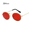 Retro Oval Sunglasses Women 2022 Luxury Brand Designer Vintage Small Black Red Yellow Shades Sun Glasses Female Oculos UV400 ► Photo 1/6