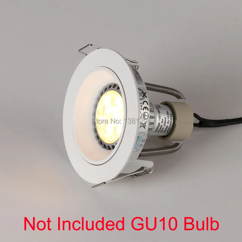 Downlight GU10 фитинг swiveli точечный светодиодный встраиваемые крепящийся светильник рама потолочный светильник MR16 GU5.3 держатель гнезда цоколя, круглая, квадратная