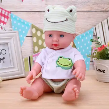 

30cm Lovely Cute Baby Doll Soft Silicone PVC Lifelike Newborn Baby Doll Christmas Birthday Gift For 3+Years old Children