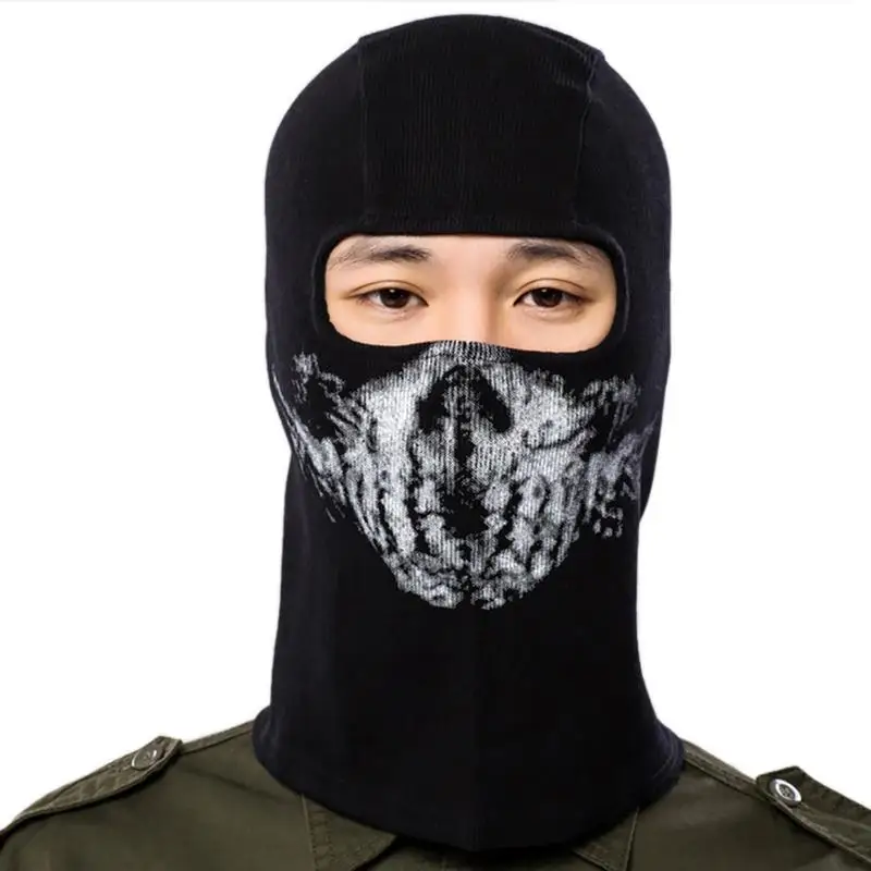 buy Cycling Face Masks Balaclava Skull Wicking Headgear Wind proof Sports Bike Bicycle Riding Hat Head Scarf Cycling Full Face Mask