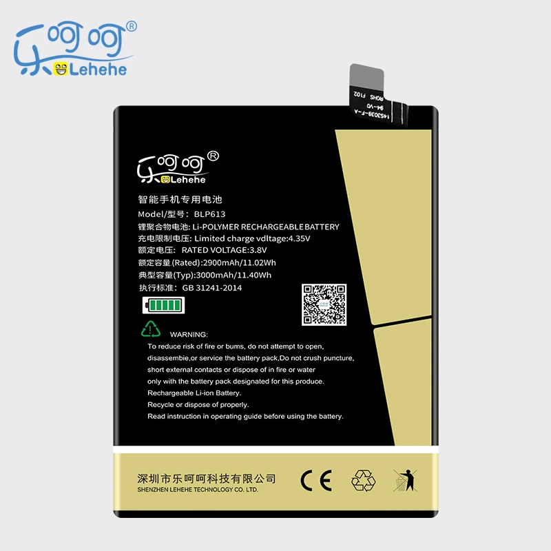 

New LEHEHE BLP613 Battery for OnePlus 3 One Plus 3 Three 3000mAh Mobile Phone Replacement Battery with Tools Gifts