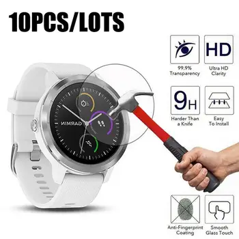 

10pcs Tempered Glass Protective Film For Garmin Vivoactive 3 Smart Watch Toughened Screen Protector For Garmin Vivoactive3