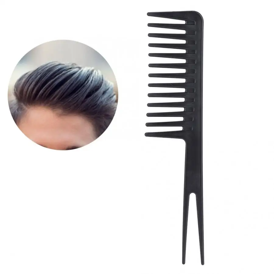 hair brush Portable Men Oil Hair Hairdressing Comb Wide Large Tooth Long Handle Hairstyle professional comb | Красота и здоровье
