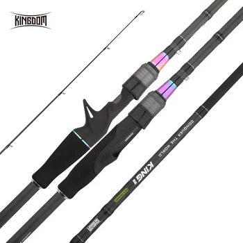 

Kingdom KING II Fishing Rods High Quality Spinning Fishing Rod 2pc top section and 2pc Power Lure Set Casting Fishing Travel Rod