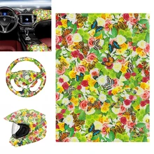 1 шт. Бабочка Цветы гидрографическая пленка передачи воды печати плёнки гидро Dip ПВА