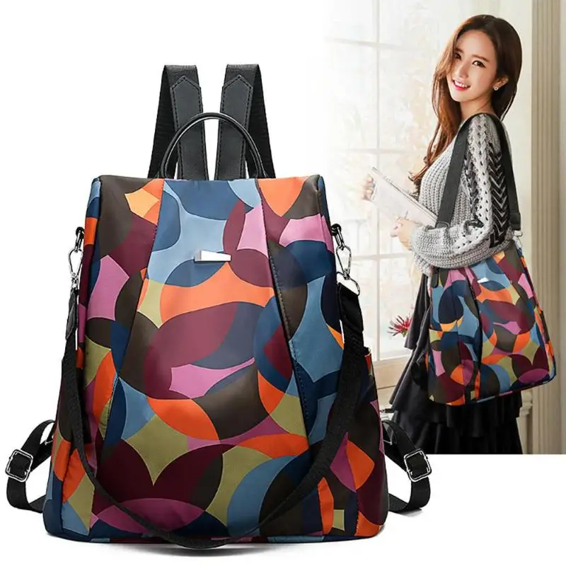 

Fashion Female Backpack Casual Oxford Backpack Women Anti Theft Girls Travel Daypack Shoulder Schoolbags