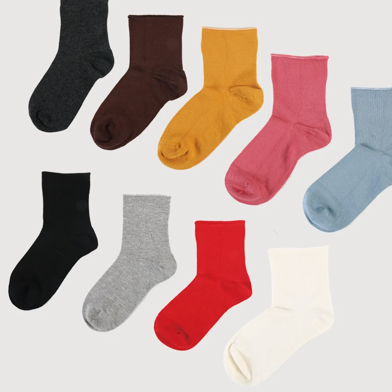 

DONG AI bamboo fiber nylon coated ammonia thick plain women's socks hand linking soft silky strong moisture absorption