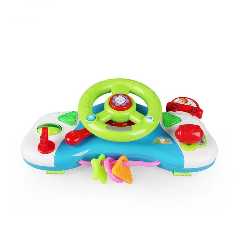 

Electric Toy Musical Instruments For Kids Baby Steering Wheel Handbell Developing Educational For Children Keyboard Plastic