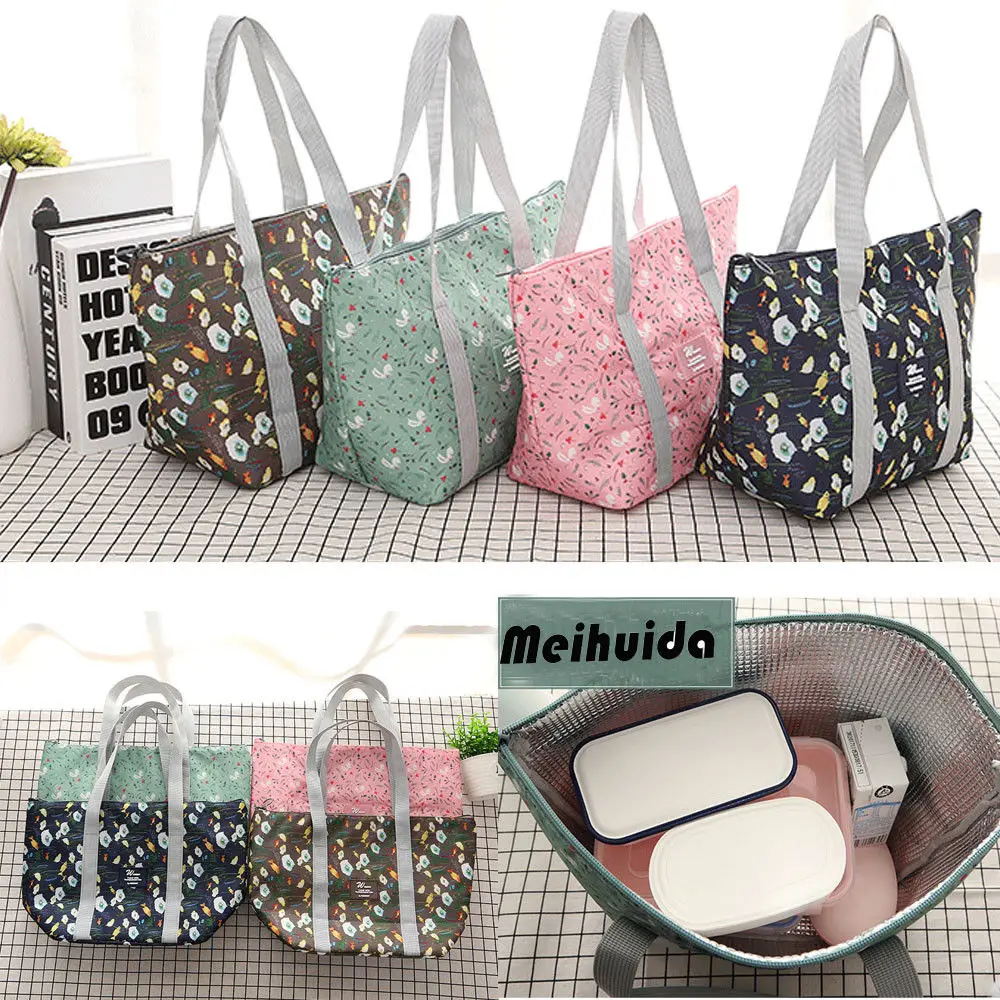 

Foldable Insulated Thermal Cooler Bento SchooI Office Portable Lunch Bags Lunchbox Kids Adult Insulated Cool Tote Bag Pouch