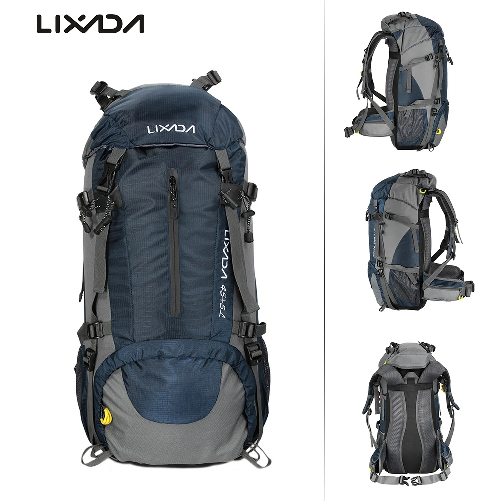 Lixada 50L открытый спортивный рюкзак Водонепроницаемый походный дорожный рюкзак для альпинизма походный рюкзак с дождевиком