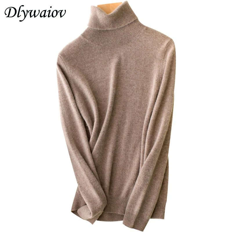 Turtleneck Cashmere Sweater Women Pullover Slim Fashion Long Sleeve Knitting Keep Warm Bottoming Female 2018 Autumn Winter Tops