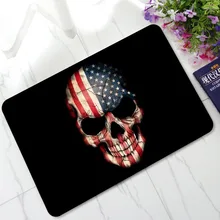 Ультра-тонкий корпус череп душевая дверь дверной коврик резиновый абсорбирующий нескользящий высококачественный коврик