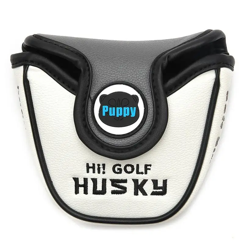 

Nieuwe Golf Mallet Putter Headcover PU Lederen Stofdicht Mooie Husky Dier Hoofd Cover Voor Putter 40