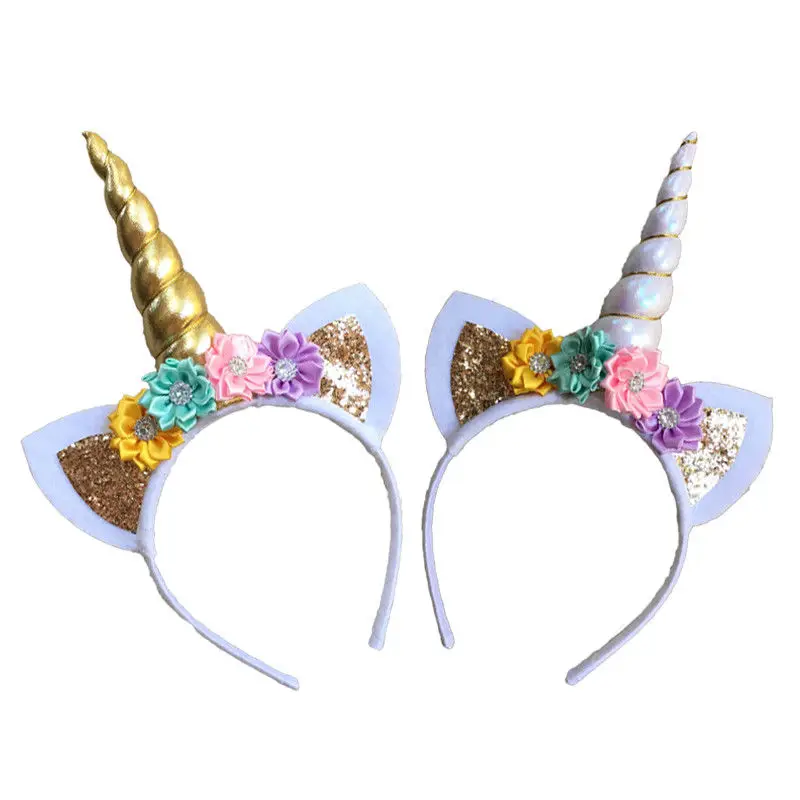 

Magical Unicorn Horn Head Band Party Kids Hairband Fancy Cosplay