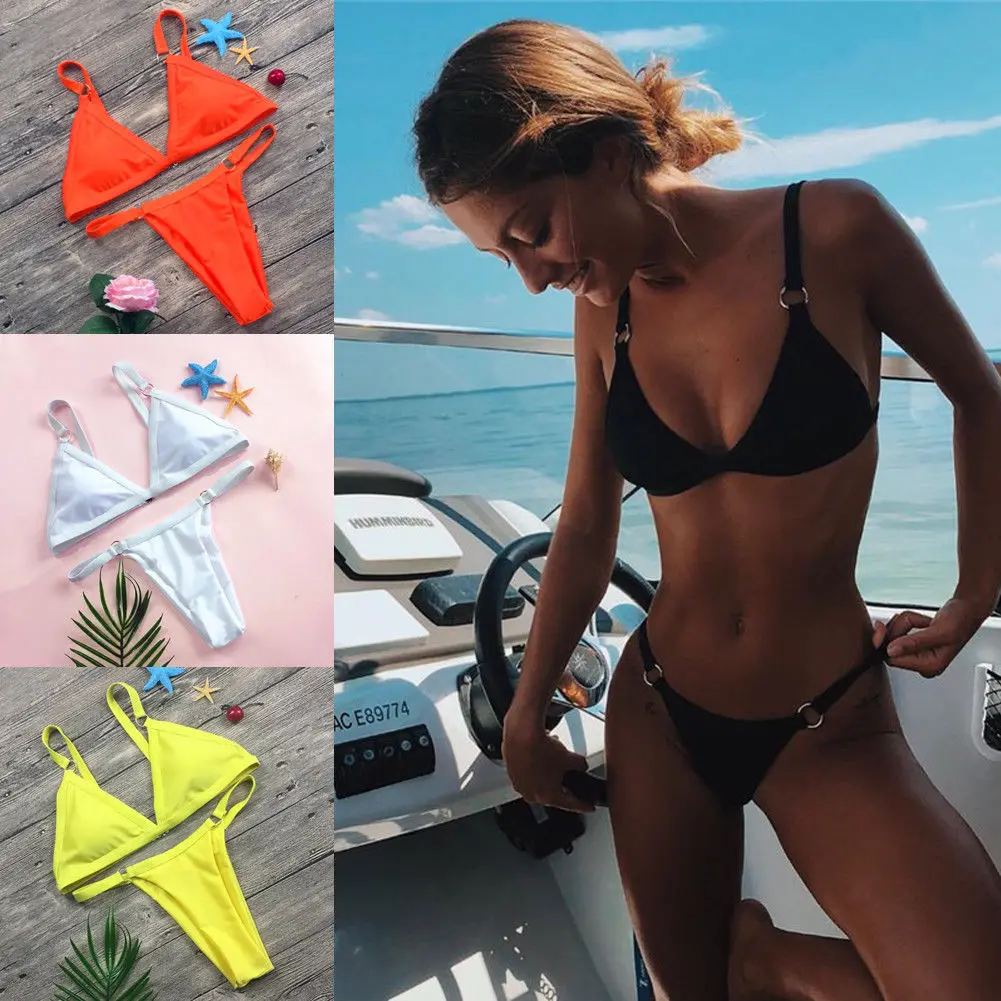 Новинка 2019 сексуальные бикини женский купальный костюм с низкой талией