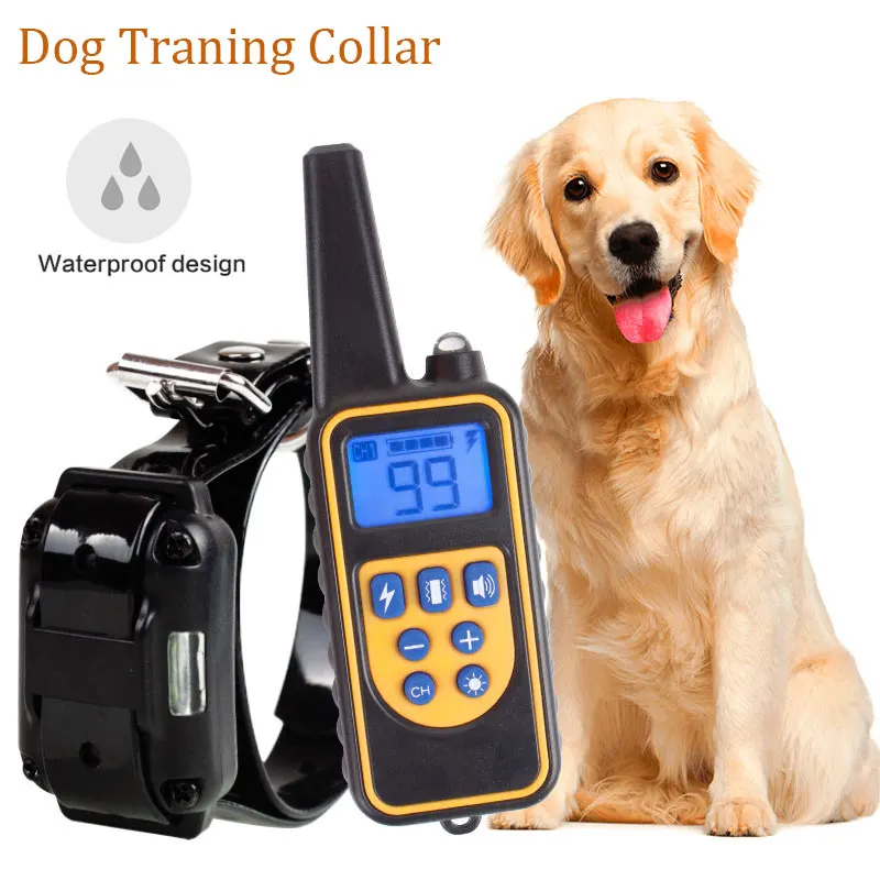 800m Electric Dog Training Collar Pet Remote Control Waterproof
