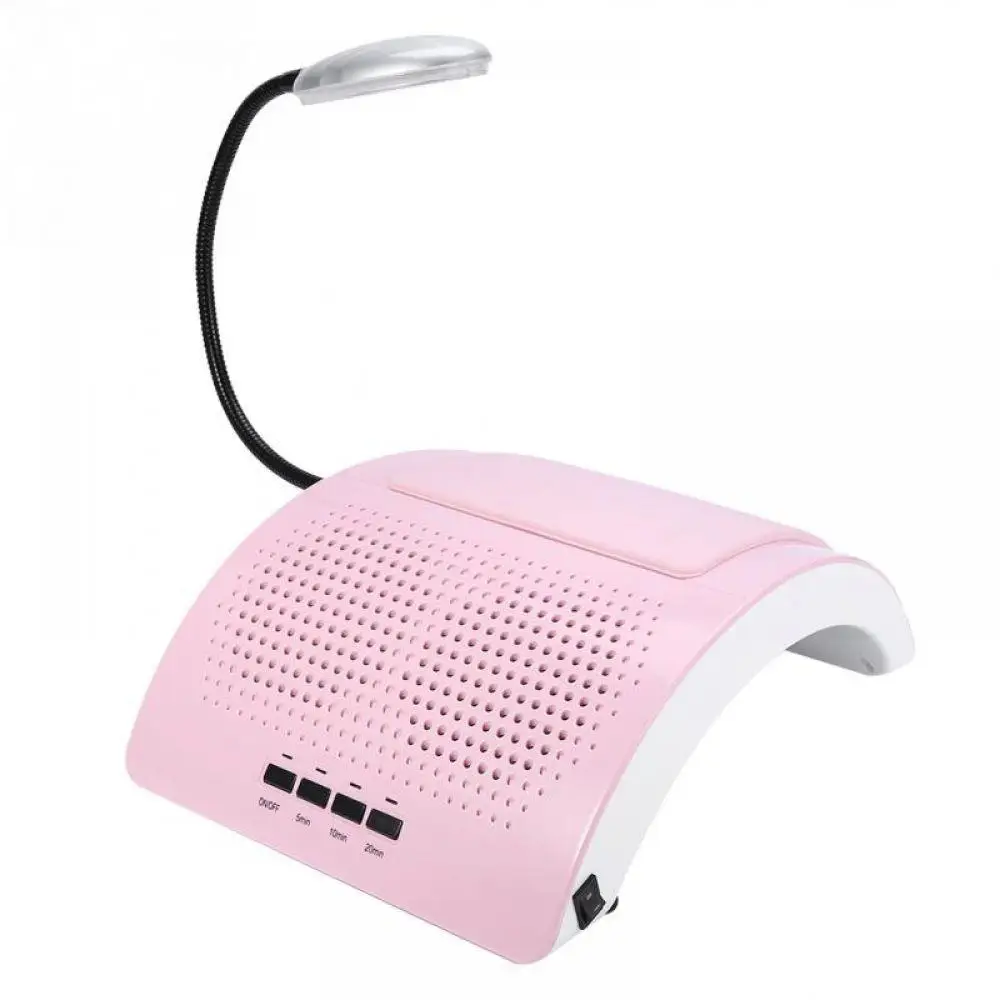 

60W Nail Suction Dust Collector Machine with LED Light Quiet Nail Vacuum Cleaner wiht 2 Bags Table Manicure Tool Salon
