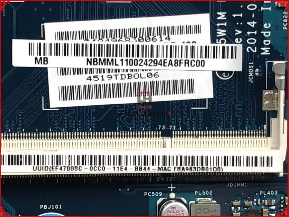 Высококачественная оригинальная материнская плата для ноутбука ACER Aspire ES1 511