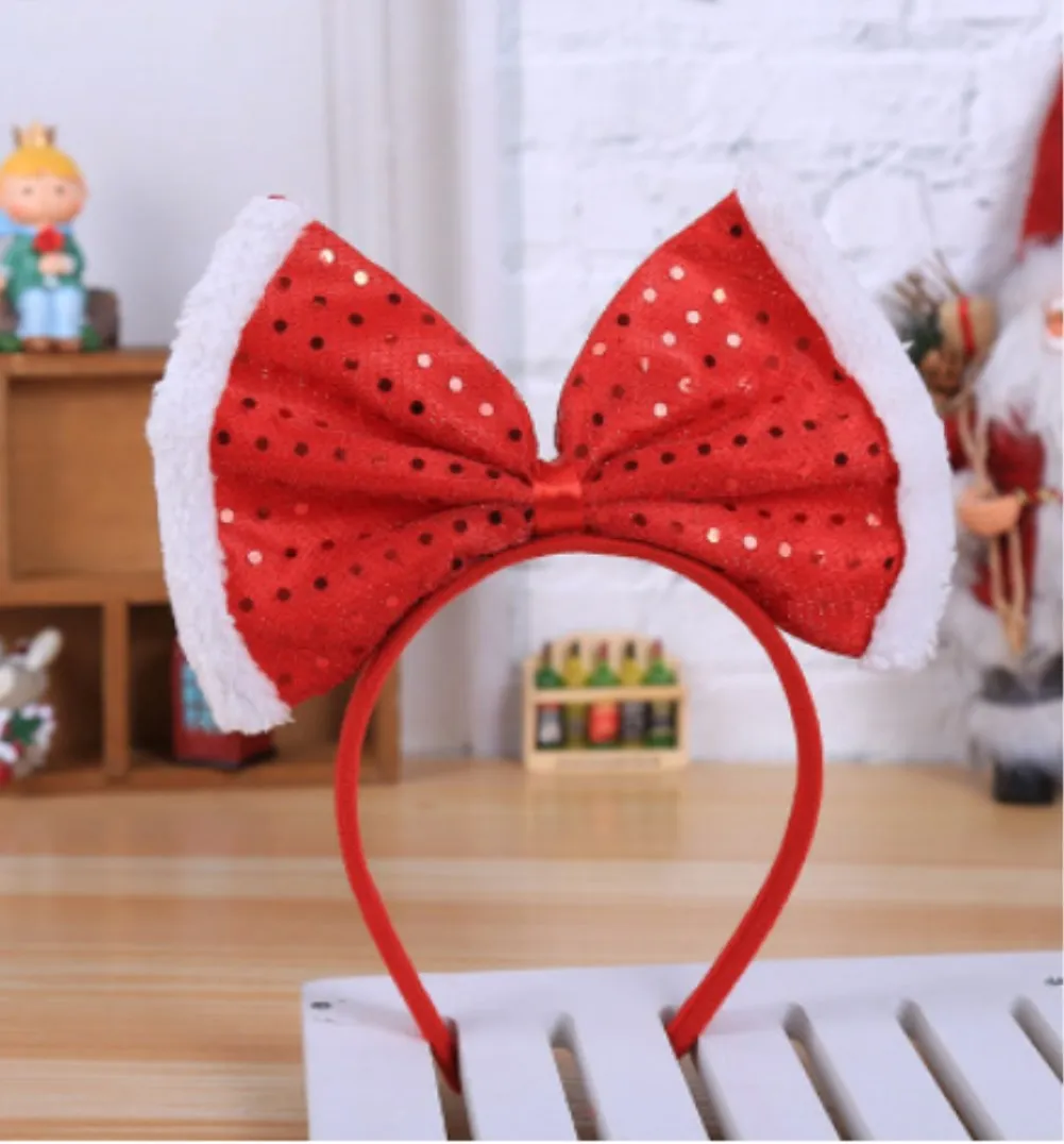 

Christmas Headband Hat Fancy Dress Hat Reindeer Antlers Santa Xmas Kids Adult UK
