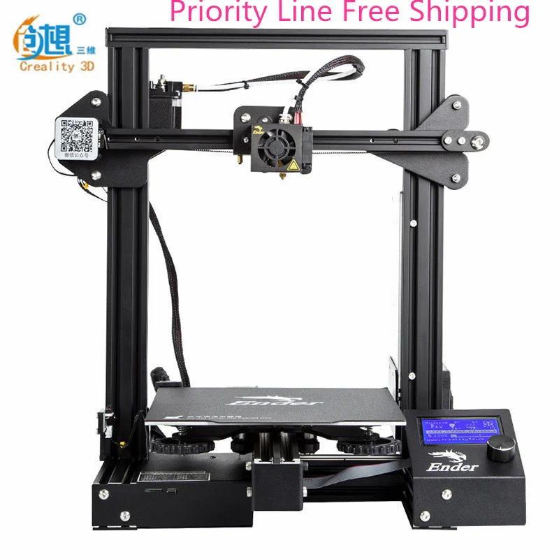 

2018 Creality 3D Ender-3 pro High Precision 3D Printer DIY Kit Steel Frame LCD Simple leveling method Megnetic Hot Bed Sticker