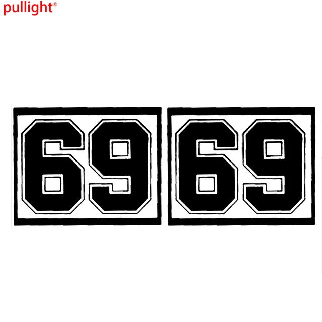 2x Custom Race Car Door Number Stickers Large Vinyl Decalin Car Stickers from Automobiles