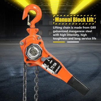 

1 Set Alloy Steel Lever Hoist 1.5Ton 10ft Lever Chain Hoist Ratchet Puller Lifting Equipment Pulley Hoist Car Accessories New