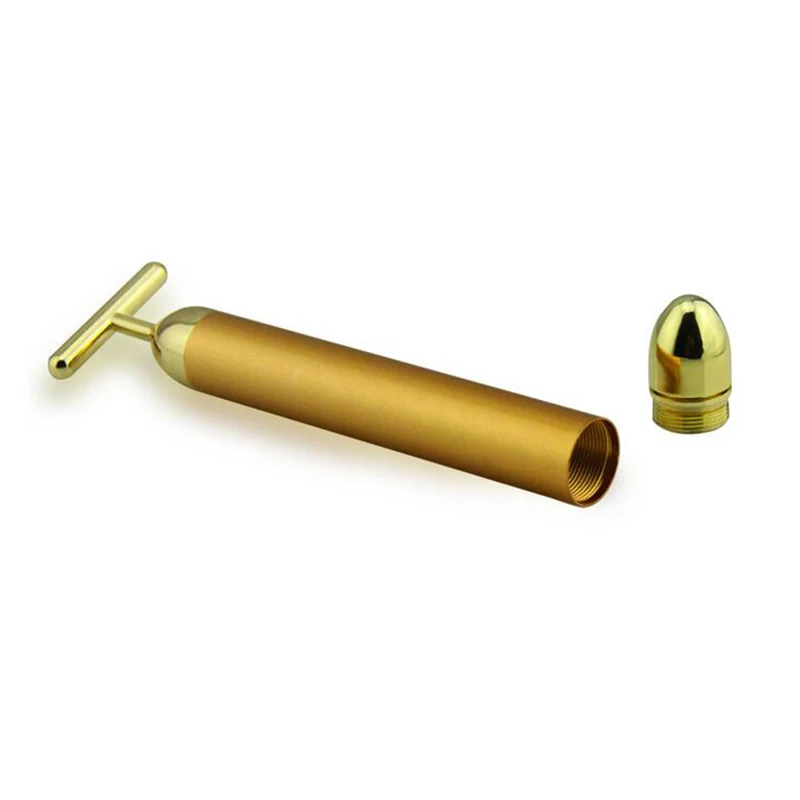 Массажер для лица похудения 24k Gold Vibration Beauty Bar укрепляющий роликовый массажер