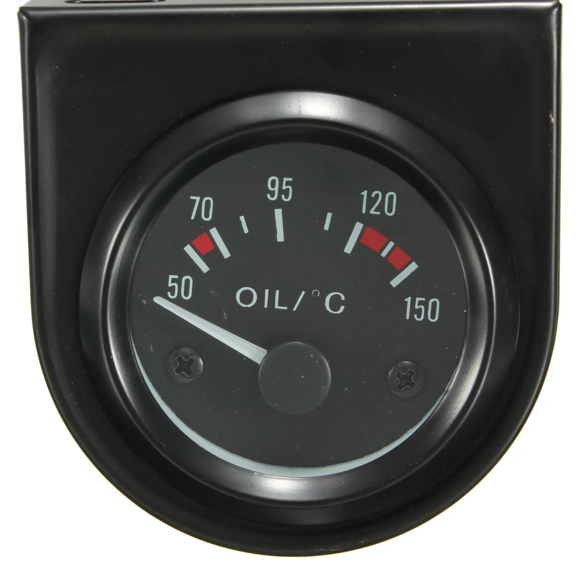 

Universal 2" 52mm Car Black for Pointer Oil Temperature Gauge 50-150 Oil temp instrument with oil temp sensor White LED Light