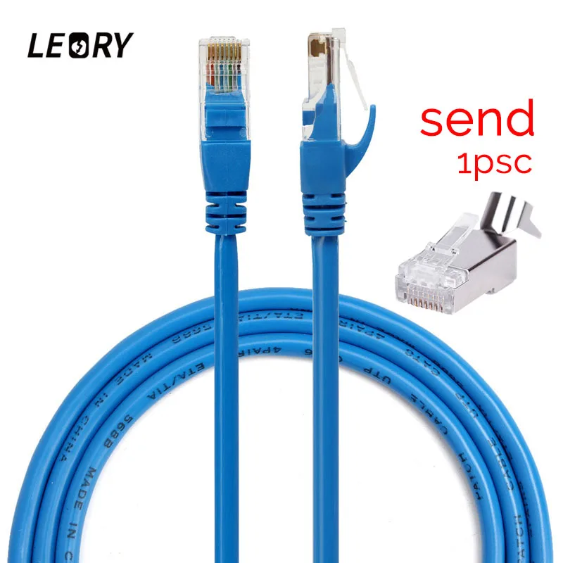 Сетевой кабель LEORY CAT6 RJ45 20 м 100 м/1000 Мбит/с|cable internet|cable rj45cable for | - Фото №1