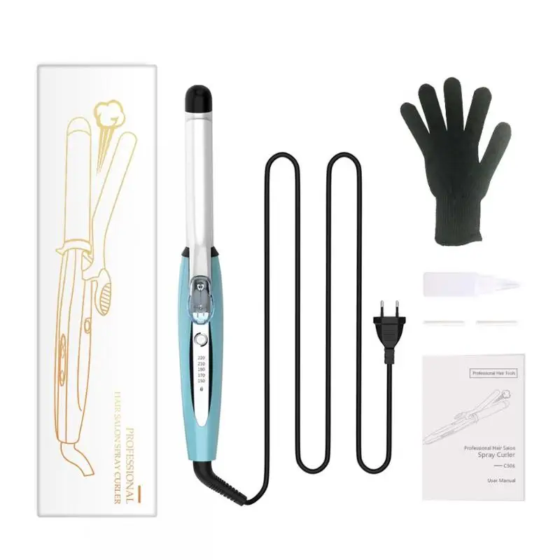 

Professional Ceramic Waver Hair Curler Steam Spray Hair Roller for Hairdressing Tools Hair Curling Wand Iron Machine EU Plug